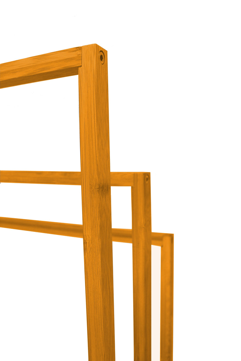 3-Tier Bamboo Towel Rack Freestanding Bar Holder