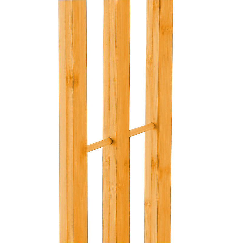 3-Tier Bamboo Freestanding Towel Rack for Bathroom in Natural - additional product view