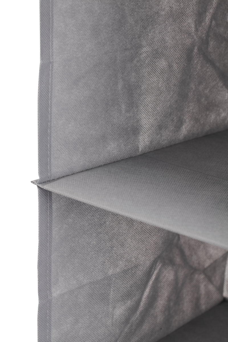 5-Tier Hanging Wardrobe Organiser Grey - Closet Organiser