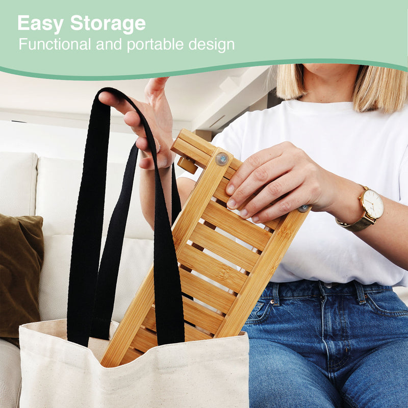 Bamboo Baby Bottle Drying Rack with Portable Design