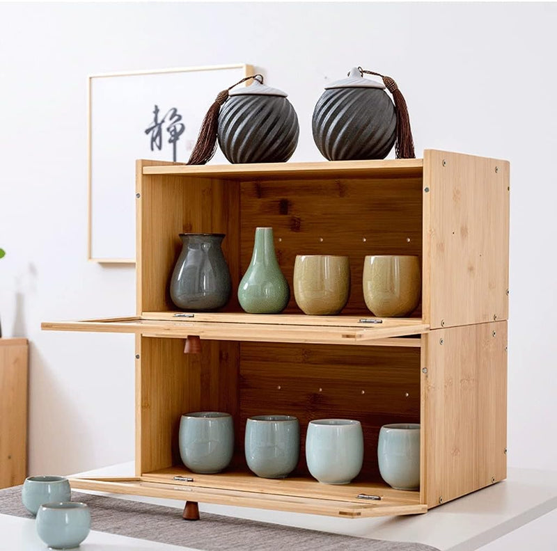 Bamboo Bread Box for Kitchen Countertop Storage