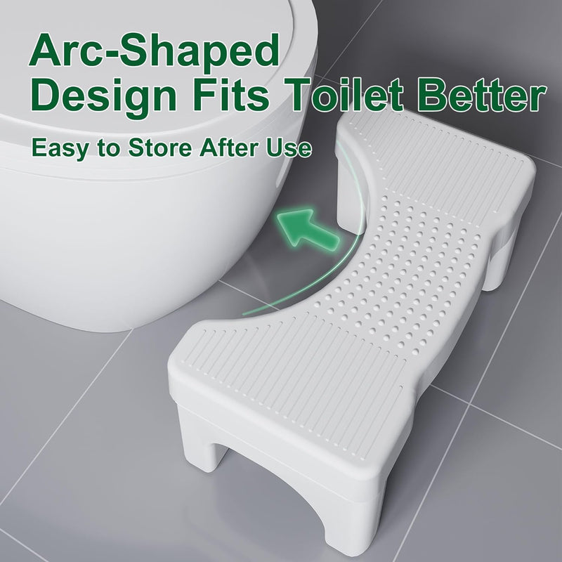 Toilet Squat Stool for Easy Pooping Adults and Kids