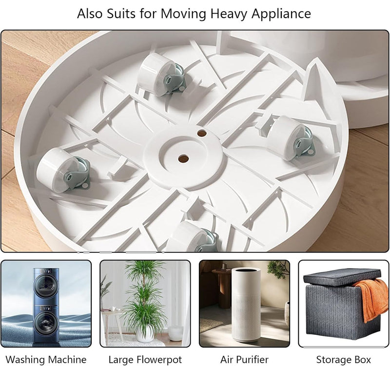 Rolling Plant Stand with 360° Wheels for Indoor Pots (26 cm)