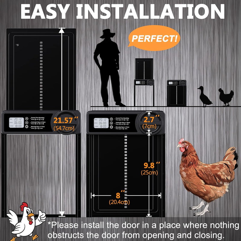 Automatic Chicken Coop Door Opener with Timer Control