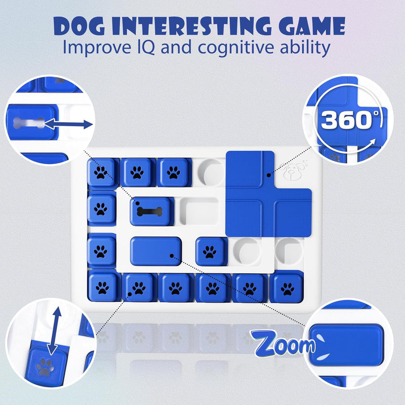 Interactive Dog Puzzle Toy Slow Feeder Treat Dispenser