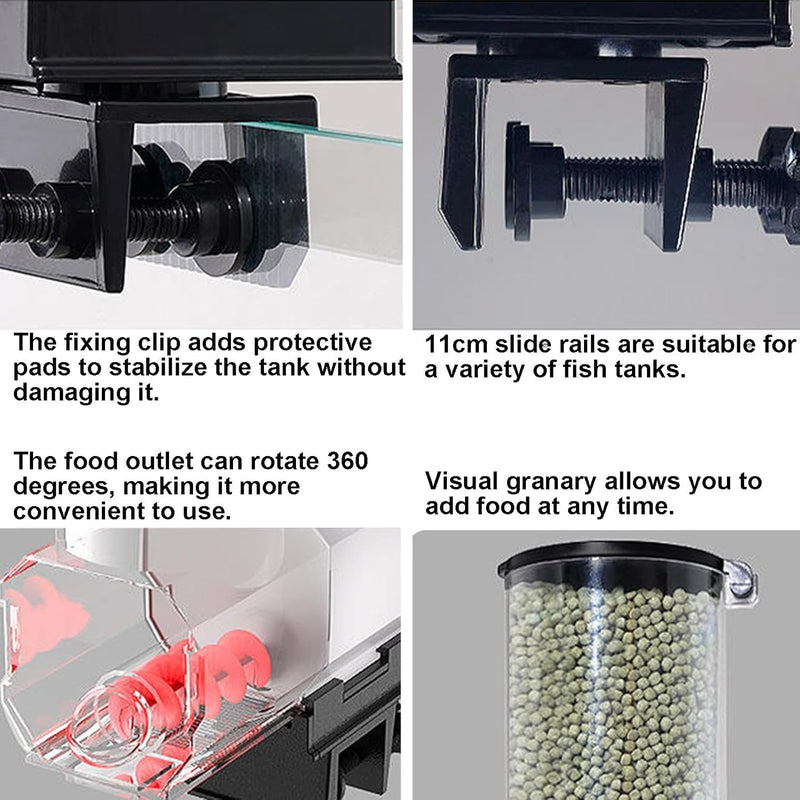 Automatic Fish Feeder with Timer and Moistureproof Design
