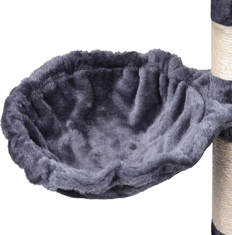 120cm Cat Tree for Indoor Cats with Condo and Hammock