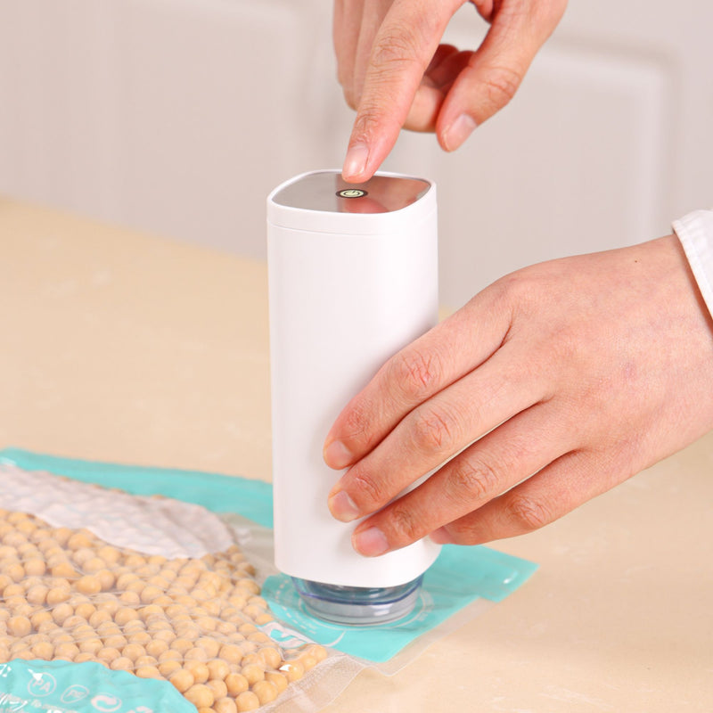 Automatic Vacuum Sealer Kit, 10 Reusable Bags in White - additional product view
