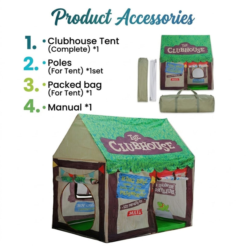 Kids Clubhouse Play Tent for Imaginative Fun