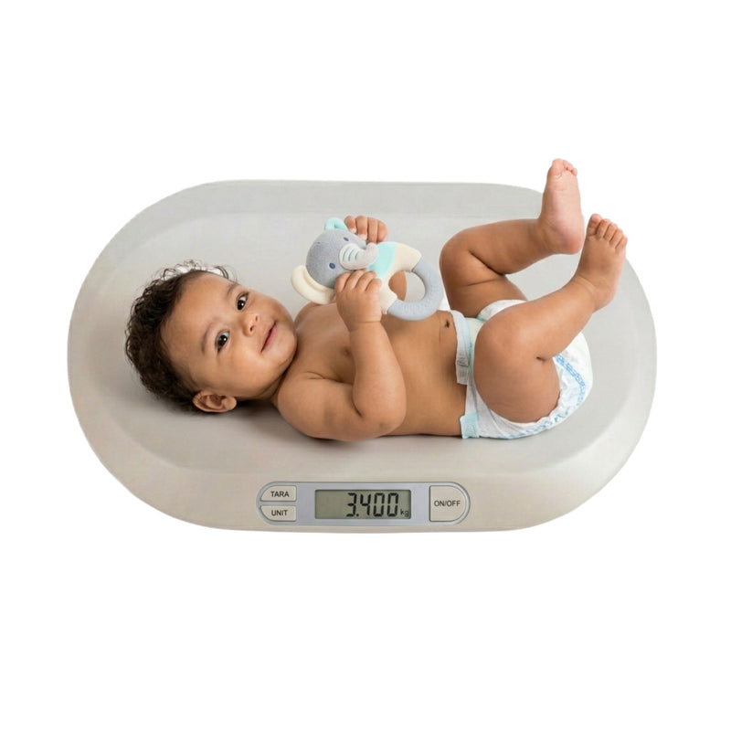 Digital Baby Scale Tare Function Lcd Display, White - main product image