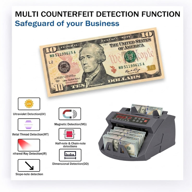 Money Counting Machine with Uv Detection