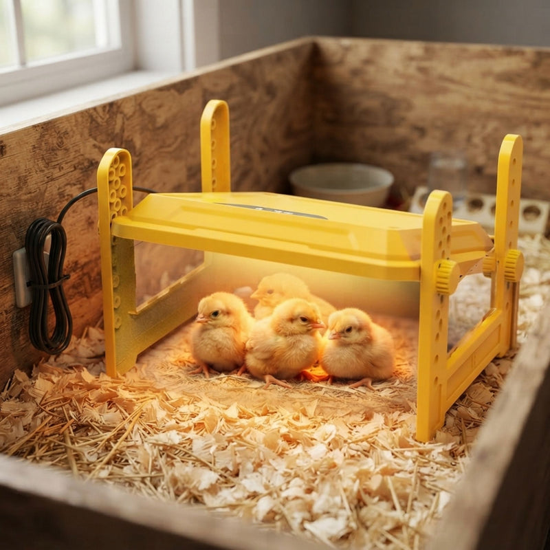 Upgraded Chick Brooder Heating Plate, Adjustable Height, Yellow - alternate angle