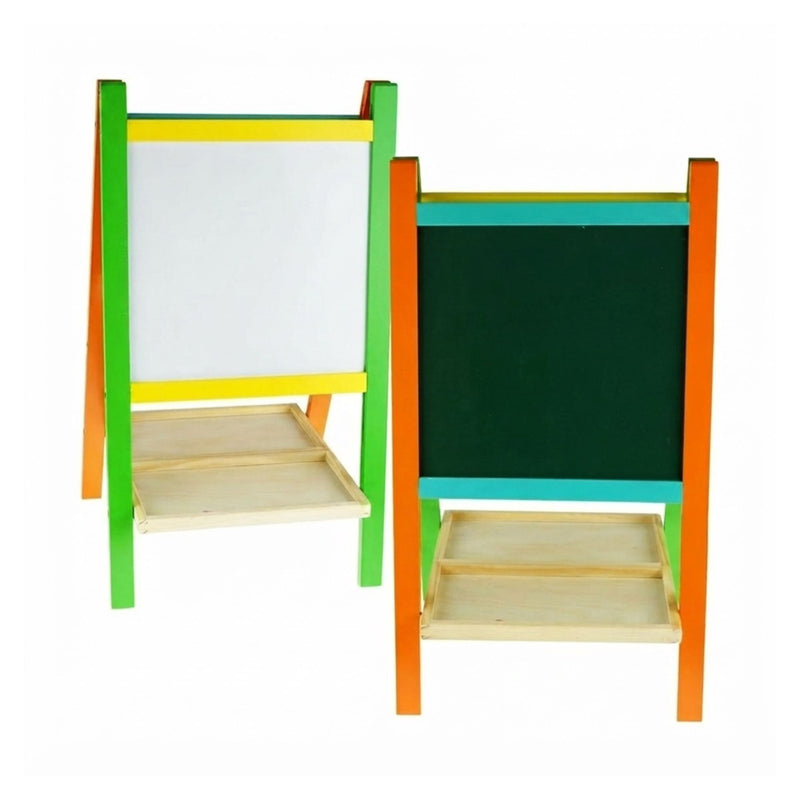 Kids Art Easel Double - Sided Chalkboard Whiteboard Multicolour