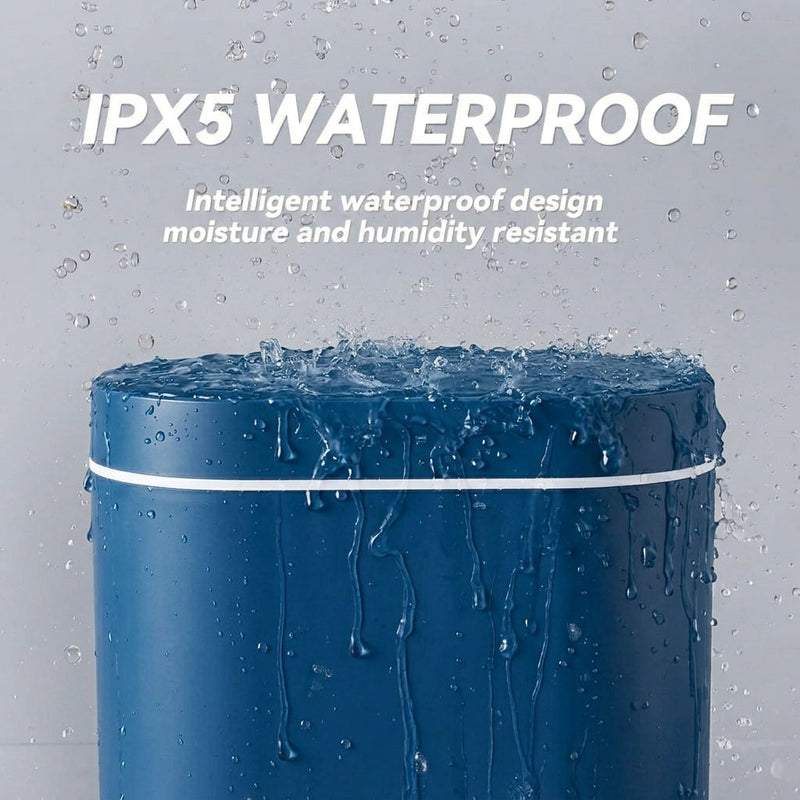 7L Motion Sensor Bin Slim Design for Bathrooms & Kitchens - Blue
