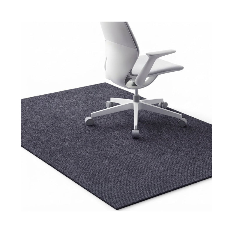 Office Chair Mat Hard Floor Protector 120x90 cm Anti-Slip Grey, Dark Grey - main product image