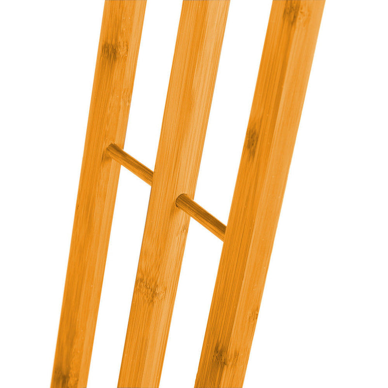 3-Tier Bamboo Towel Rack, Freestanding Bar Holder for Bathroom in Natural - additional product view