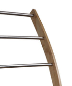 3-Tier Bamboo Freestanding Towel Rack with Shelf Upgraded in Natural - detail view