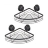 2-Pack Metal Round Corner Shower Caddy Shelf - Caddy Shower