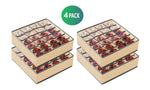 Drawer Organiser Divider, 20 Cell Fabric, Pack of 4, Beige - alternate angle