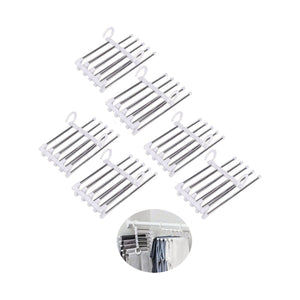 5 in 1 Adjustable Pants Hangers - Pack of 6
