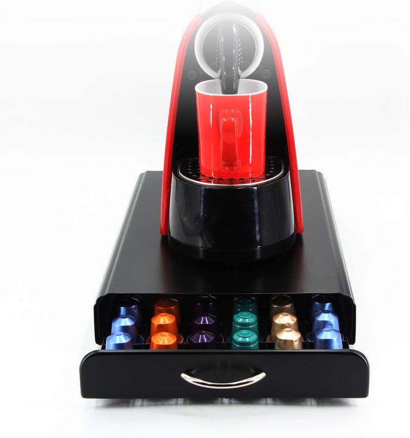 Coffee Pod Holder Metal Drawer for 60 Capsules