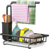 Kitchen Sink Caddy Sponge Holder with Drain Tray