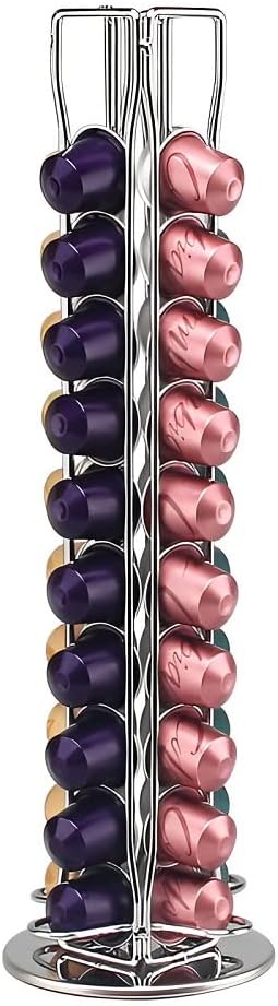 Coffee Pod Holder Storage for 40 Capsules - Silver, Grey - main product image