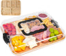 Bamboo Charcuterie Board with Lid and Handle for Entertaining