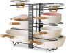Adjustable 8-Tier Pan Rack Pot Organiser for Kitchen