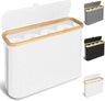 Toilet Paper Storage Basket Holds 12 Rolls with Bamboo Lid