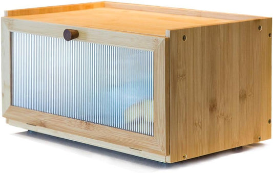 Bamboo Bread Box for Kitchen Countertop Storage, Natural - main product image