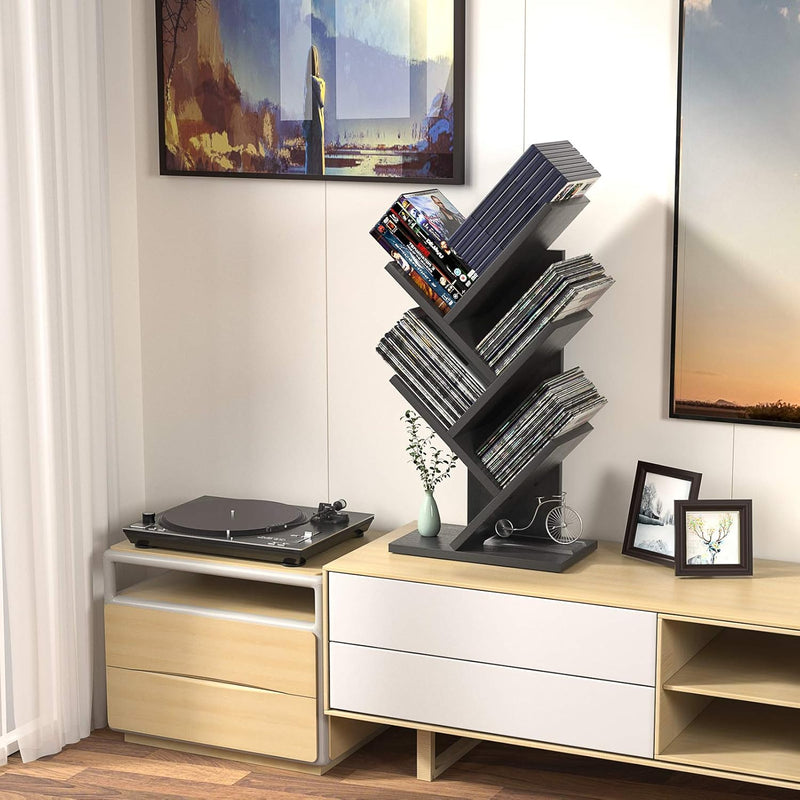 5-Tier Tree Bookshelf Storage Rack for Home Office or Bedroom