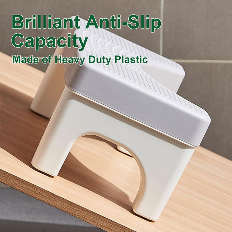 Toilet Squat Stool for Easy Pooping Adults and Kids, Grey - additional product view