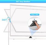 Double Sided Magnetic Whiteboard with Wheels 120x90cm - detail view
