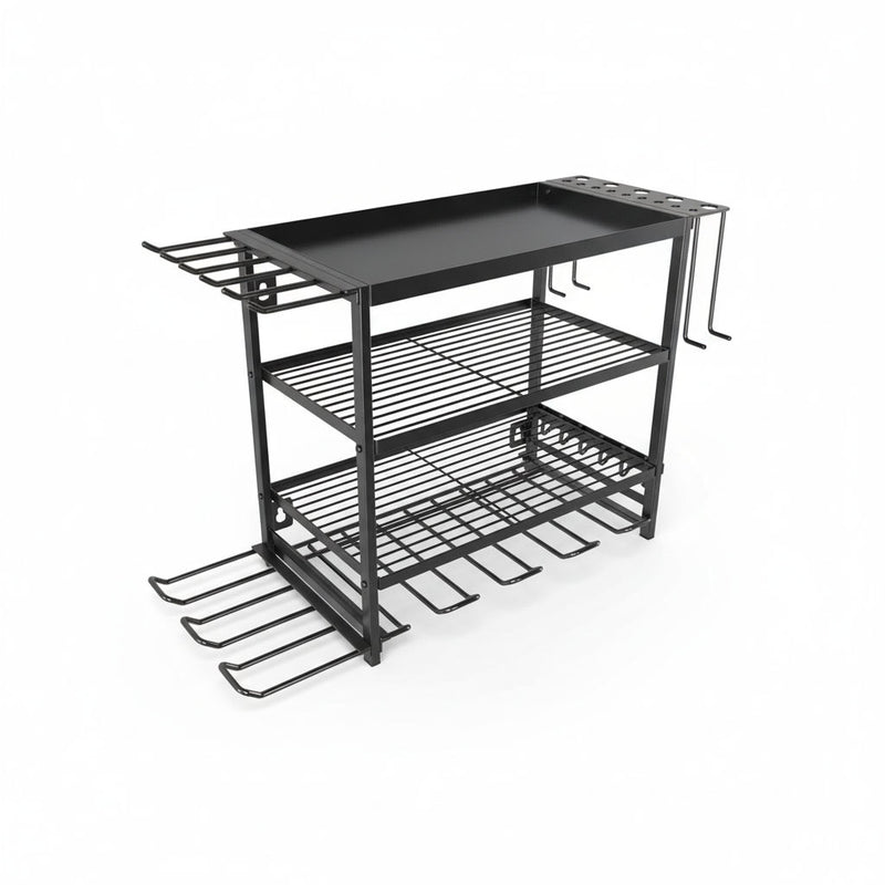 4 Tier Power Tool Rack Organizer Wall Mount