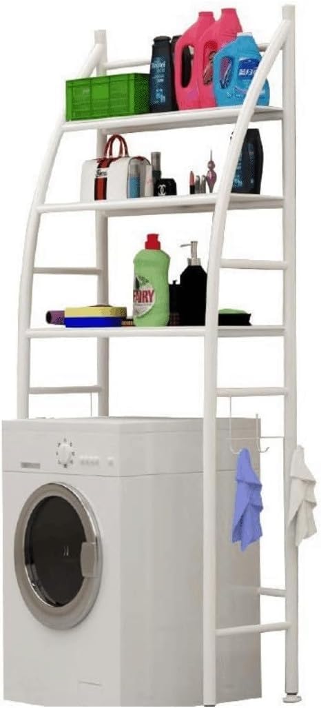3-Tier Over Washing Machine Storage Rack for Laundry Room, Black - main product image