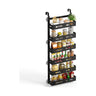 6 Tier Over Door Pantry Organiser with Adjustable Baskets