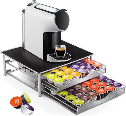 Coffee Pod Drawer for 72 K - Cups Storage Organiser, Black - main product image