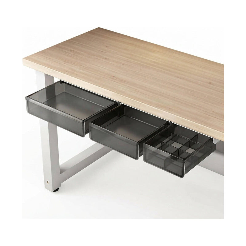 Under Desk Storage Drawers - 3-Pack Pull Out Organizers for Home or Office, Black - main product image