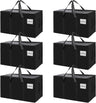 6-Pack Large Moving Storage Bags with Zippers & Handles