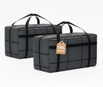 2-Pack Extra Large 180L Moving Storage Bags with Heavy Duty Zippers and Handles, Black - main product image