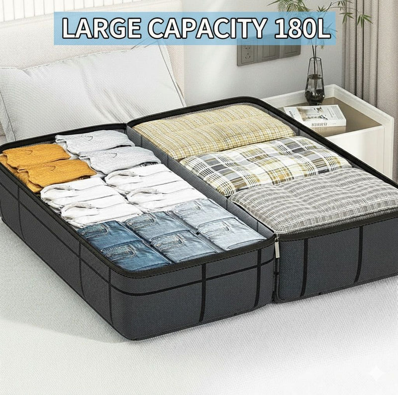 2-Pack Extra Large 180L Moving Storage Bags with Zippers & Handles