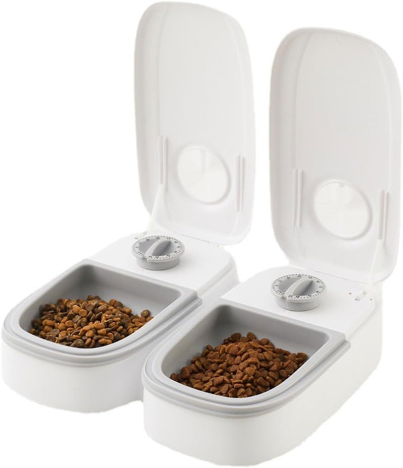 2 Meal Automatic Pet Feeder with Timer for Cats and Dogs