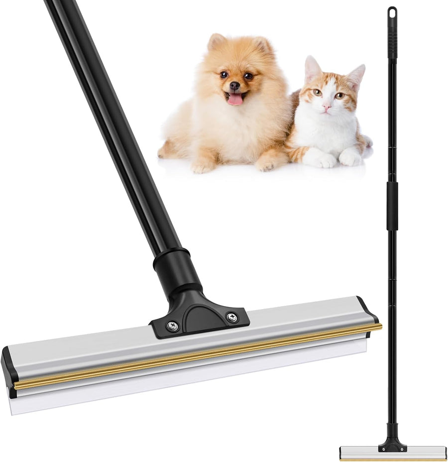 Pet Hair Remover Broom with Long Handle - Grey - main product image
