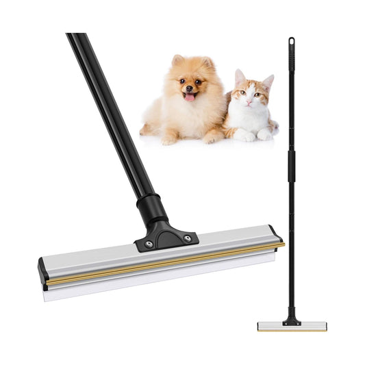 Pet Hair Remover Broom with Long Handle - Grey - main product image