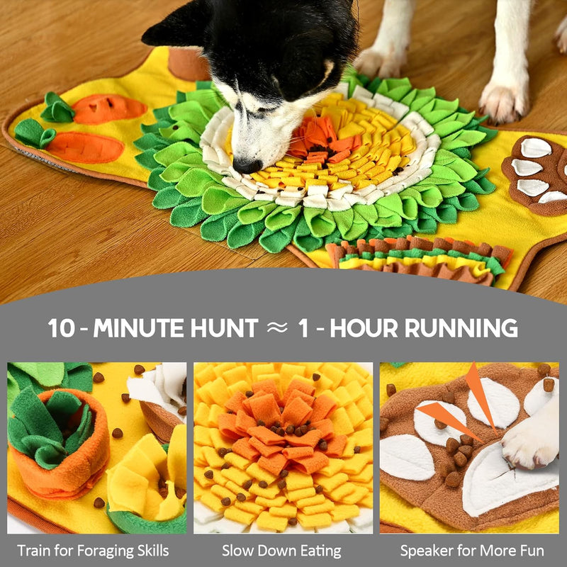 Snuffle Interactive Feeding Mat for Dogs and Pets, Multicolor - alternate angle