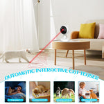 Interactive Laser Toy for Cats with Adjustable Angle, White - alternate angle