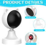 Interactive Laser Toy for Cats with Adjustable Angle, White - detail view