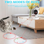 Interactive Laser Toy for Cats with Adjustable Angle, White - size and scale view