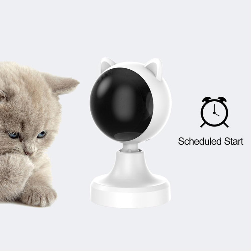 Interactive Laser Toy for Cats with Adjustable Angle, White - additional product view